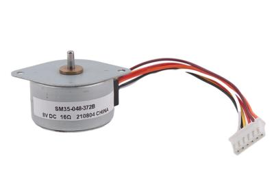 China 4 Phase Unipolar Stepper Motor 6 Wire 35mm Stepper Motor Permanent Magnet Type for sale