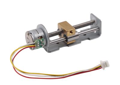 China 15mm 5VDC Electric Stepper Motor With Slider M3 lead screw 18 degreeStep angle Bi-polar 2-2 phase for sale