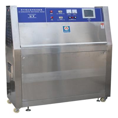 China Máquinas de prueba plásticas de las lámparas ULTRAVIOLETA/probador de alteración por los agentes atmosféricos acelerado ULTRAVIOLETA ISO 4892-3 en venta