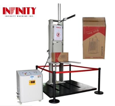 China Carton Zero Drop Testing Machine For Packing Box Container Zero Height Drop Test Edge side corner test for sale