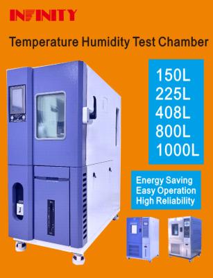 China Air-cooled Condenser System Constant Temperature Humidity Test Chamber with and 1 LED Lighting Device à venda