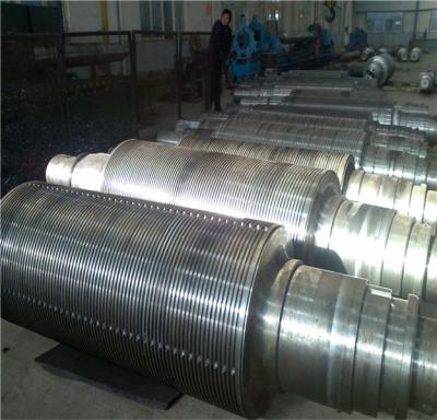 China Industrial Corrugated Roller Core for Rolling Aluminum  Diameter 450 - 800mm  High Hardness for sale