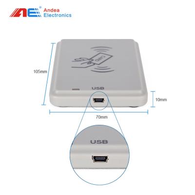 China 13.56 MHz RFID Reader USB ISO 14443A RFID PCB Reader Writer HF 13.56MHz Support NFC RFID Portable Reader for sale