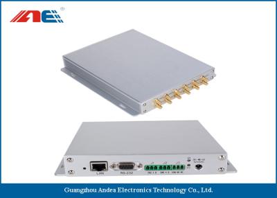 China Aluminum Alloy Housing Fixed RFID Reader With 12 Channels Anti Collision Algorithm for sale
