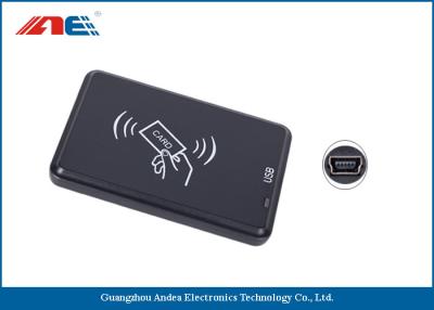 China Small Type Contactless RFID Reader Writer, High Frequency USB Reader Writer for sale