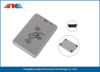 China Handy Compact Mifare RFID Reader , Smart Chip Card Reader Writer USB Support Power for sale