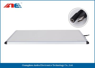 China Large Size 13.56MHz White Desktop RFID Reader USB RF Power 0.25 - 1.5W for sale