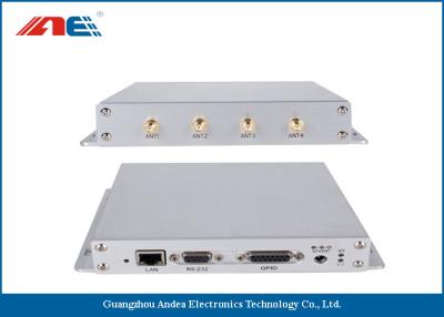 China SMA * 4 lector de Etherent RS232 13,56 megaciclos RFID de la antena, lector universal del interfaz RFID de GPIO en venta