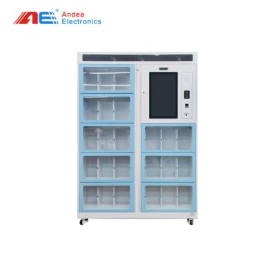 China Indoors Smart Shared Bookcase Self Service Borrowing Miniature Library RFID Bookcase RFID Library Management System for sale