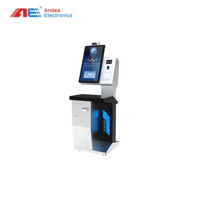 China Touch Screen Kiosk All In One Automatic Query Machine RFID Self Service Kiosk For Multiple Book Check In And Out for sale