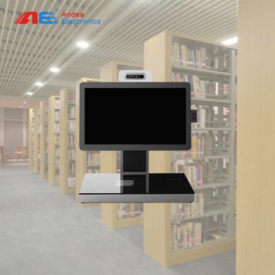 China 13.56MHz Frequency Library RFID Reader Book Self - Service Check - In Check - Out Kiosk Machine for sale