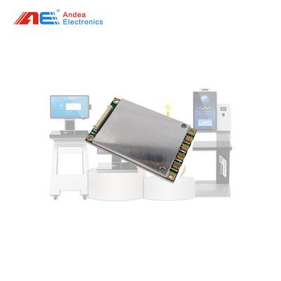 China Dispositivo RFID ISO18000-6C Fuente de alimentación 5V DC 1-32dBm Fuente de RF RS232 Interfaz USB para autoservicio Quiosco de facturación en venta