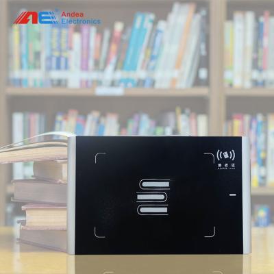 China Metal Shielded PAD RFID Reader RFID USB Reader Writer For 13.56MHz HF ISO15693 Librarian Workstation for sale