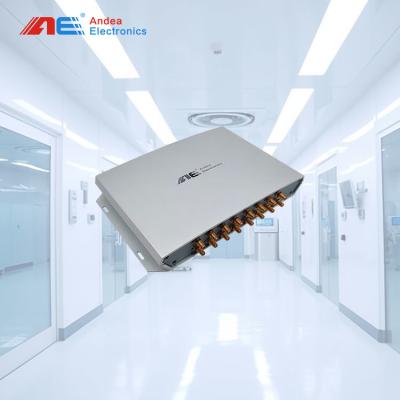 China Fixed UHF RFID Long Range Reader With 16 Ports Antenna Interface For Asset Tracking for sale
