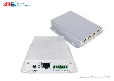 China 4 lector de la gama RFID del canal ISO18000-3M1 de la antena mediados de con poder ajustable del RF en venta