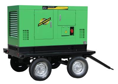 China Mobile Portable Enclosed Trailer Generator 8 - 1000KW 50Hz / 60Hz Water Cooled for sale