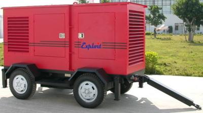 China 6 Cylinder Trailer Mounted Generator 200KW 250KVA 400V / 230V Over Current Protection for sale