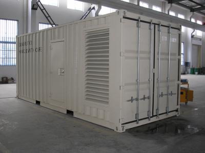 中国 CUMMINSのスタンバイの容器の発電機セットの適度な構造の封じられたハウジング 販売のため