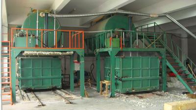 Chine Chaîne de production de rebondissement automatique de mousse avec la vapeur se mélangeant écrasant la machine de mousse à vendre