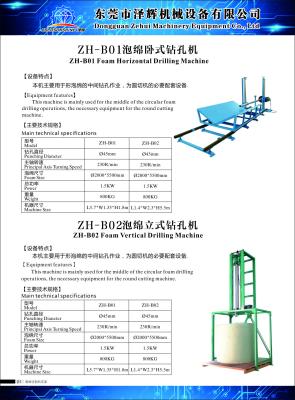 China Cortadora rígida horizontal de la espuma de la taladradora del taladro de la espuma con el certificado del CE en venta