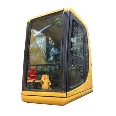 China Excavator Green White Custom Windshield Glass Front Down Position B for sale