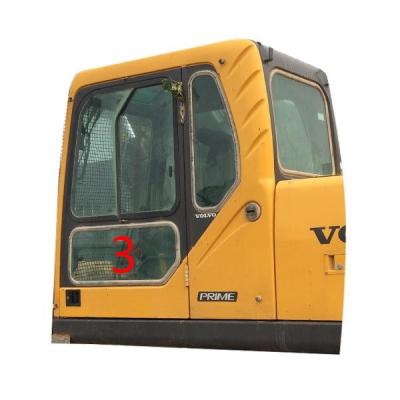China EC240B VOLVO Windshield Glass Excavator Cabin 5mm Tempered Glass for sale