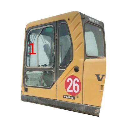 Chine Côté de gauche en verre de cabine de machine de construction de pare-brise de VOLVO d'excavatrice d'EC240B à vendre