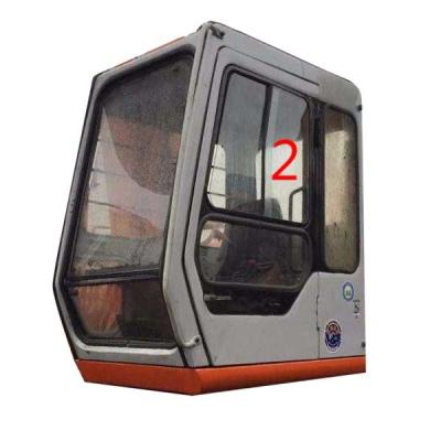 China Temperature Resistant HITACHI Excavator Glass Left Straight Side Position NO.2 5mm Thick for sale