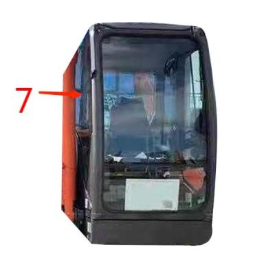China HITACHI Tempered Cab Glass For Diggers Right Side Excavator Glass Replacement for sale