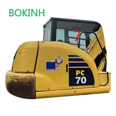 China PC60-8 PC70-8 KOMATSU Excavator Window Replacement Right Side Position No.7 Big Glass for sale