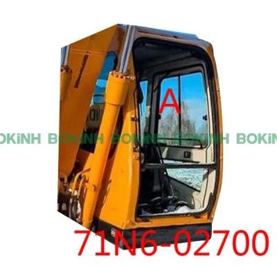China 71N6-02700 HYUNDAI Front Glass 797mm Wide Excavator Cab Upper Position A for sale
