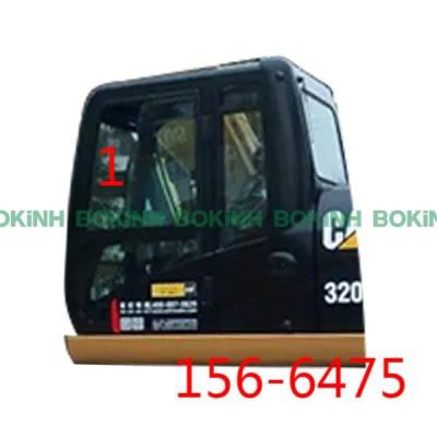 China 320D2 CATERPILLAR Cab Glass 156-6475 Left Side Slant Position NO.1 for sale