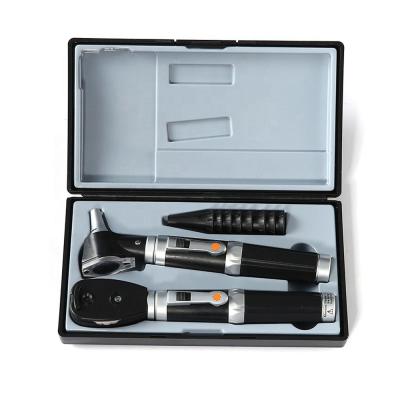 China Medical Rechargeable Tongue Depressor Set Steel Diagnostic Otoscope Ent for sale