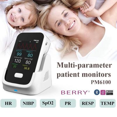 China Hospital ICU Emergency Patient Monitor Portable Multi Parameter Vital Sign for sale