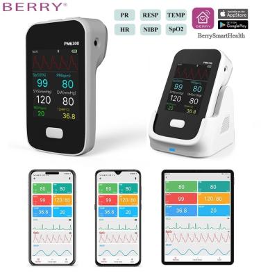 China Monitor de paciente multiparâmetro com bateria Li com transferência de dados para Bluetooth à venda