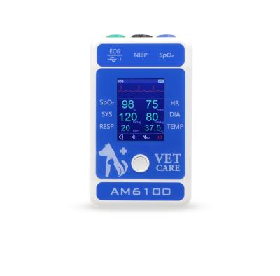 China Lithium Battery Wireless Veterinary Patient Monitor With 10 Hours Battery Life for sale