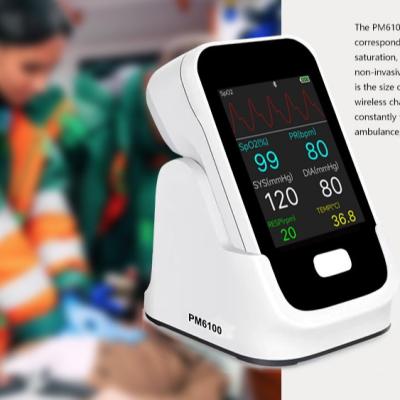 Китай Компактный и легкий многопараметровый пациентский монитор с измерением TEMP продается