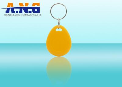 China 125Khz Yellow Digital Rfid Key Fob Security Ultra High Frequency Easy Carry for sale