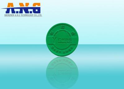 China Metro Tokens Round NFC Sticker Tags 13.56Mhz For Public Transportation for sale