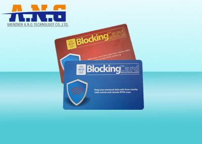 中国 ID およびクレジット カードを保護するカード袖を妨げるオフセット印刷 Rfid 販売のため