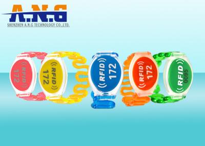 Китай Высокотемпературный сопротивляемый Wristband СПЫ пластмассы RFID MIFARE для контроля допуска продается