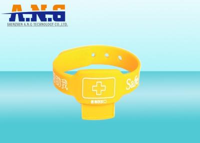 China Safe Ride home Rfid Silicone  Wristbands for Alzheimer ' s disease for sale