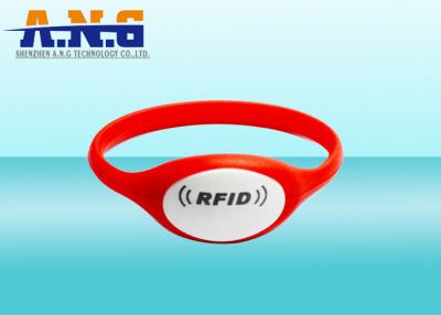 China Waterproof lightweight Silicone Plastic Dial rfid bracelet for Football Ticket for sale