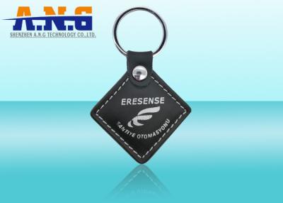 China Smart Customize Rfid Key Fob programming,Leather Vehicles / Door rfid key chain for sale