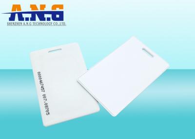 Chine carte TK4100 d'identification de blanc de bloc supérieur d'ABS de 125Khz RFID avec le numéro de série à vendre
