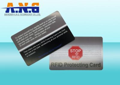 China Printable Anti-Theft Security Guard RFID Blocking Card For Credit Card for sale