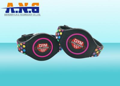 China Colorful Silicone Rfid Wristbands / Rubber rfid bracelet for events access control for sale