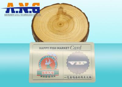 China Matted Surface Magnetic Stripe Card with QR Code , Silk Screen Printing for sale