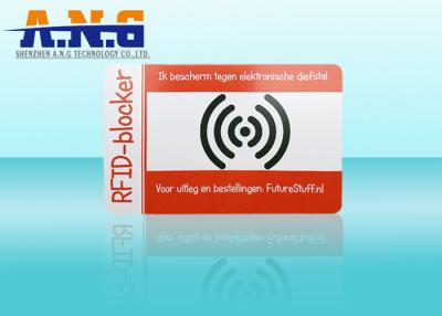 China PVC Outside Rfid Blocking Card Holder Resistant / Puncture And Tear Resistant for sale