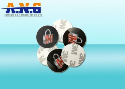 China Plastic Coin Token Programmable Rfid Tags With 3M Adhesives,13.56Mhz Frequency for sale